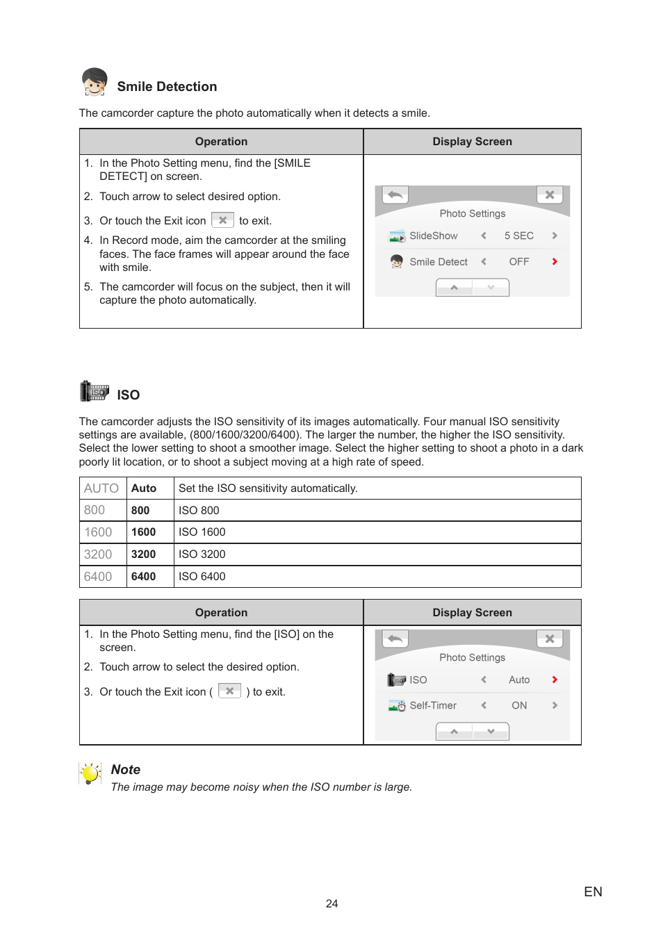 Toshiba Camileo X450 User Manual | Page 24 / 47