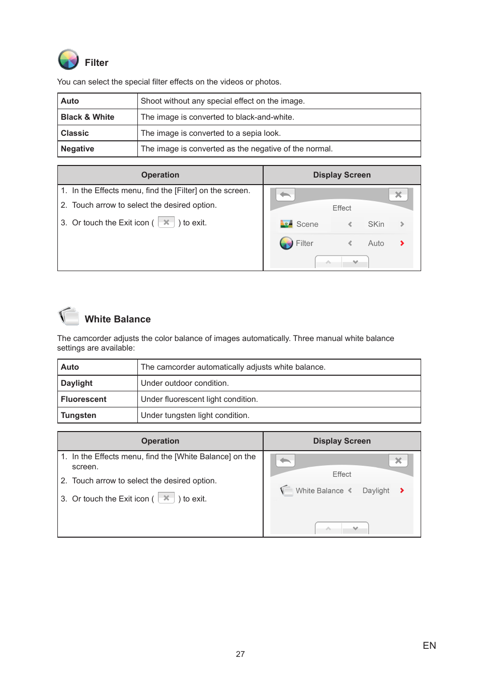 Toshiba Camileo X450 User Manual | Page 27 / 47