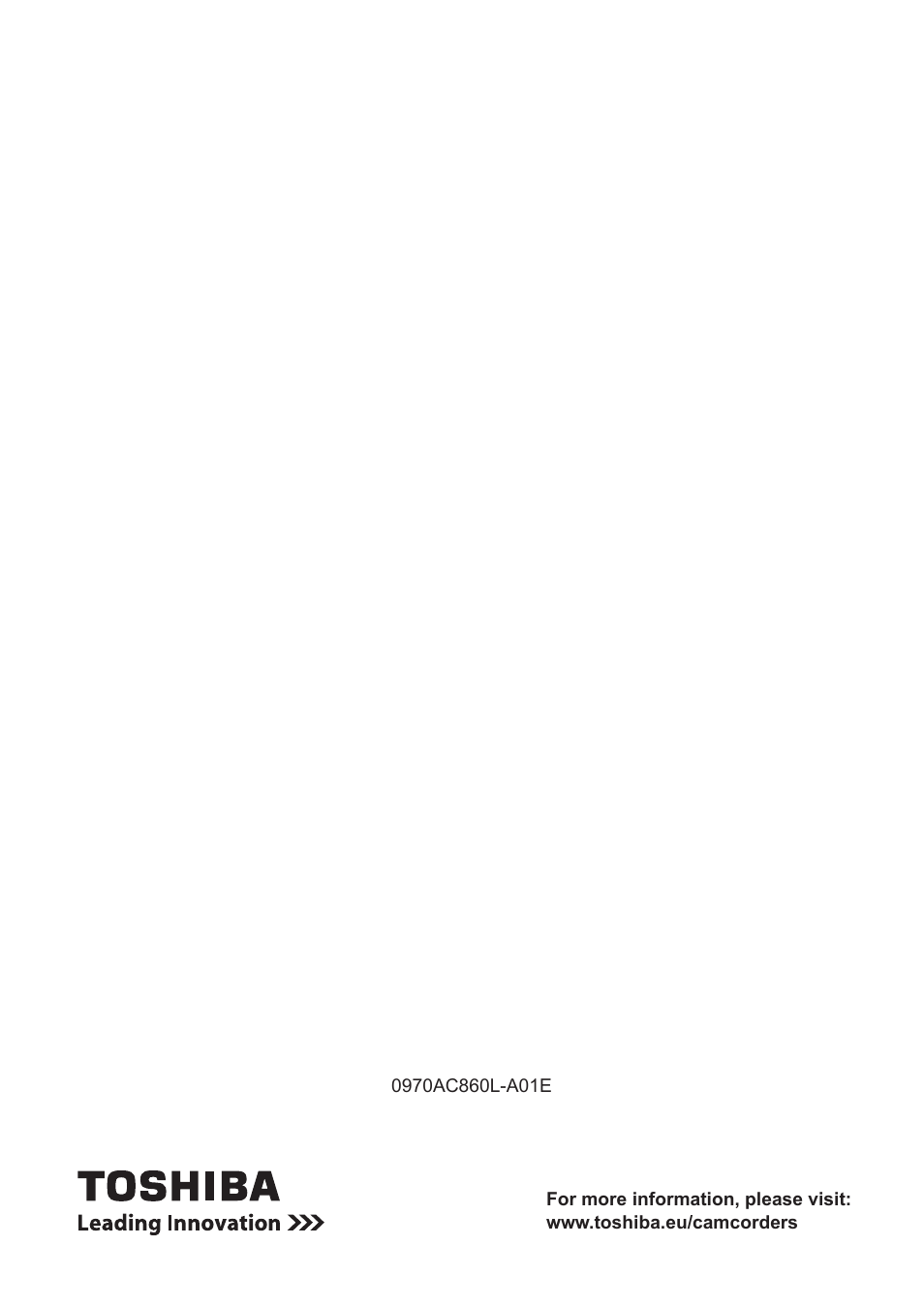 Toshiba Camileo X450 User Manual | Page 47 / 47