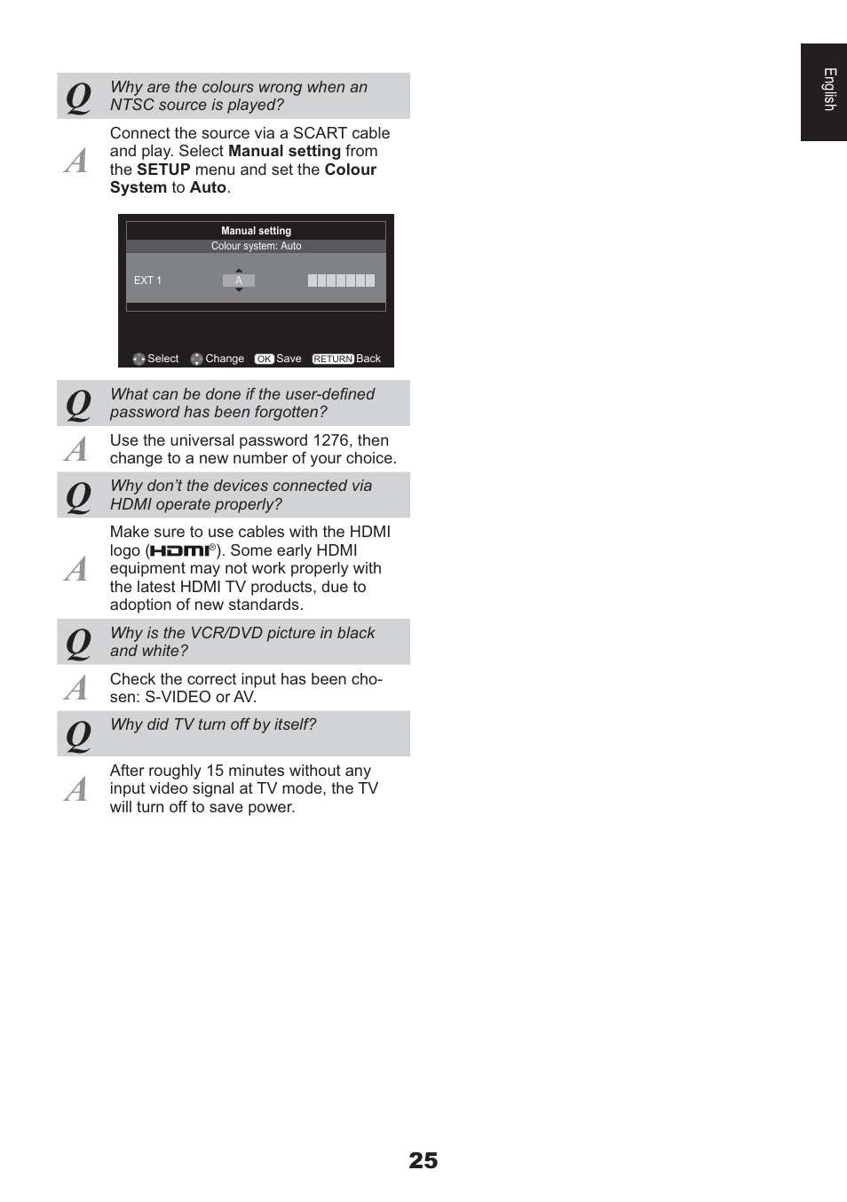 Toshiba HL933 User Manual | Page 25 / 72