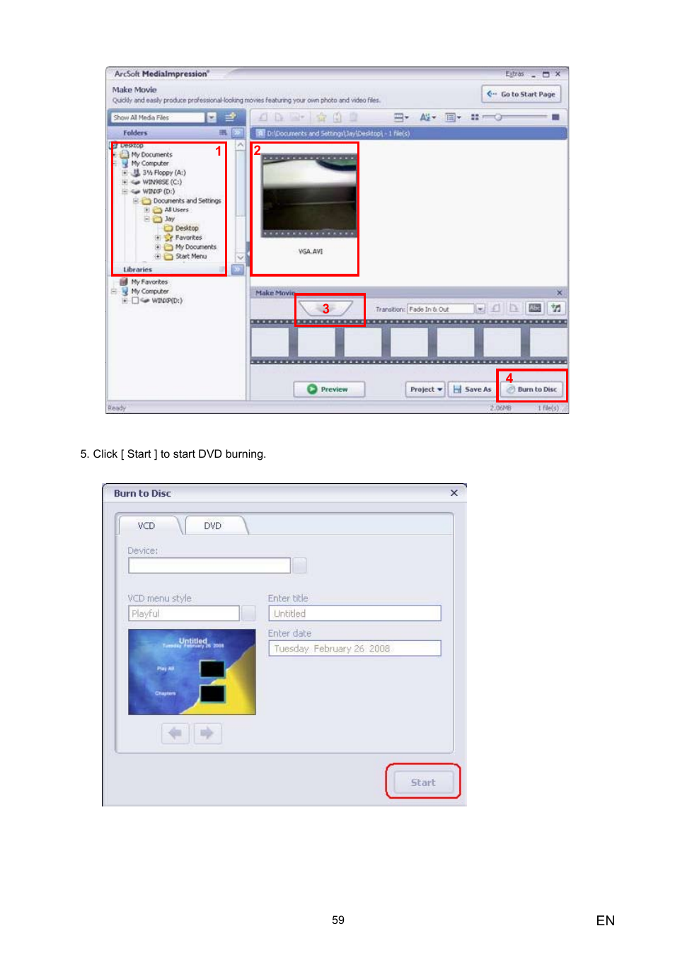 Toshiba Camileo HD User Manual | Page 61 / 73