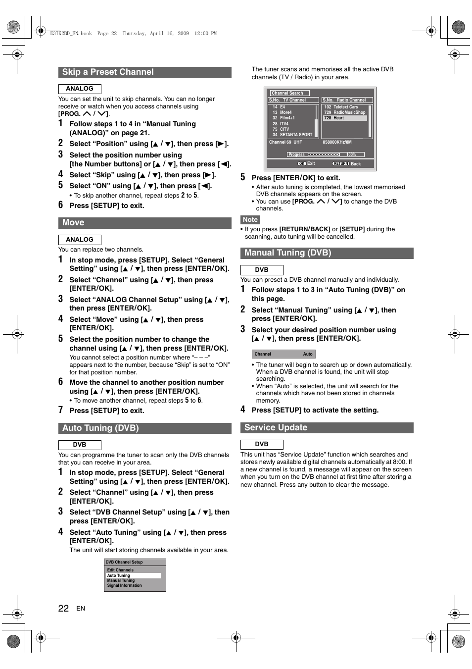 Toshiba RDXV59 User Manual | Page 22 / 84