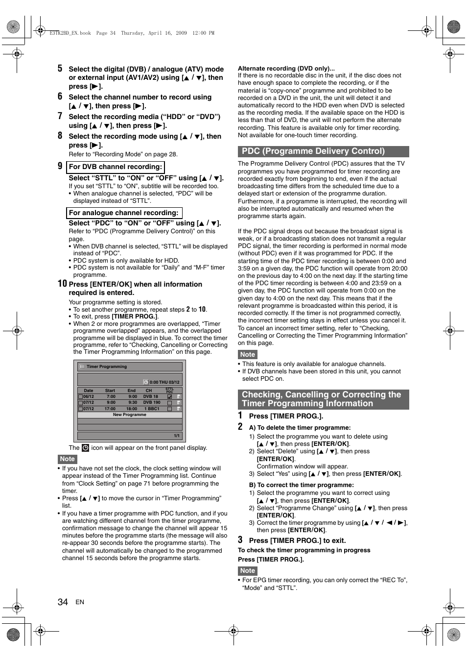 Toshiba RDXV59 User Manual | Page 34 / 84
