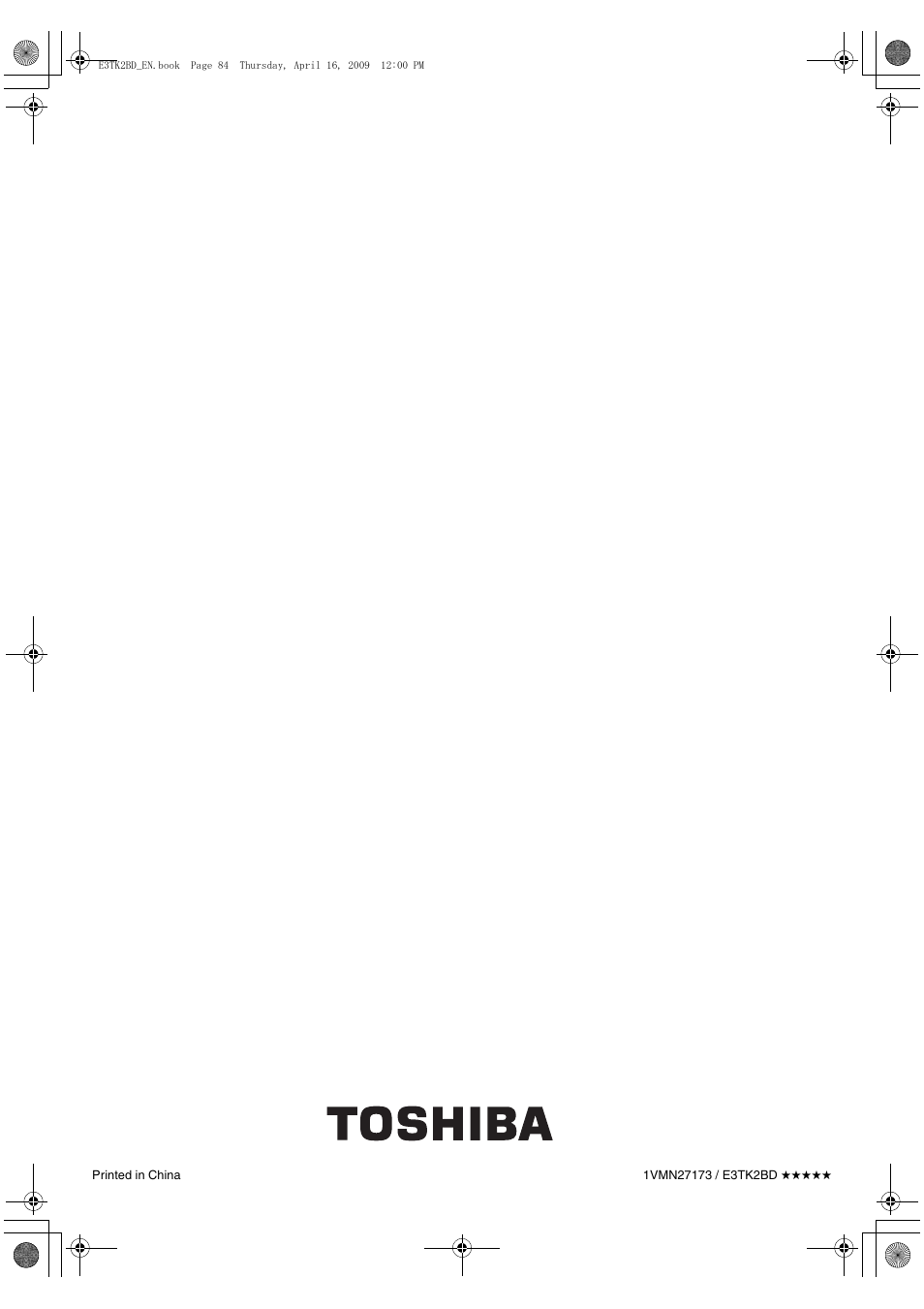 Toshiba RDXV59 User Manual | Page 84 / 84