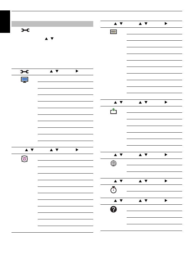 Using the menu system | Toshiba W4333 User Manual | Page 14 / 90