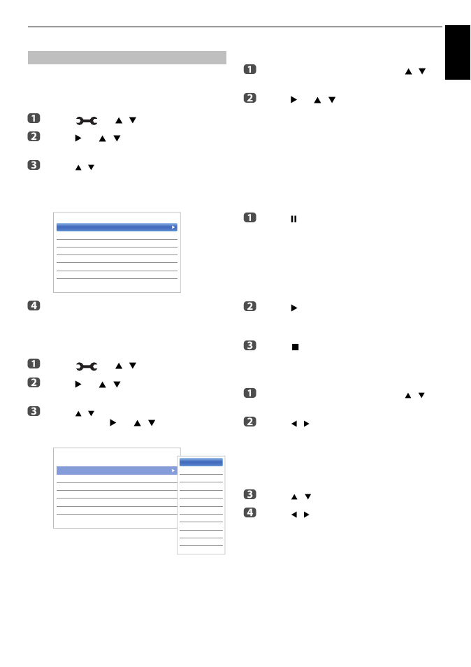Recording setup, Engl ish | Toshiba W4333 User Manual | Page 47 / 90