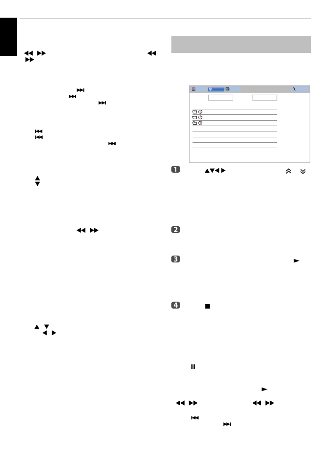 Playing music files (on a media server or usb, Device) | Toshiba W4333 User Manual | Page 62 / 90