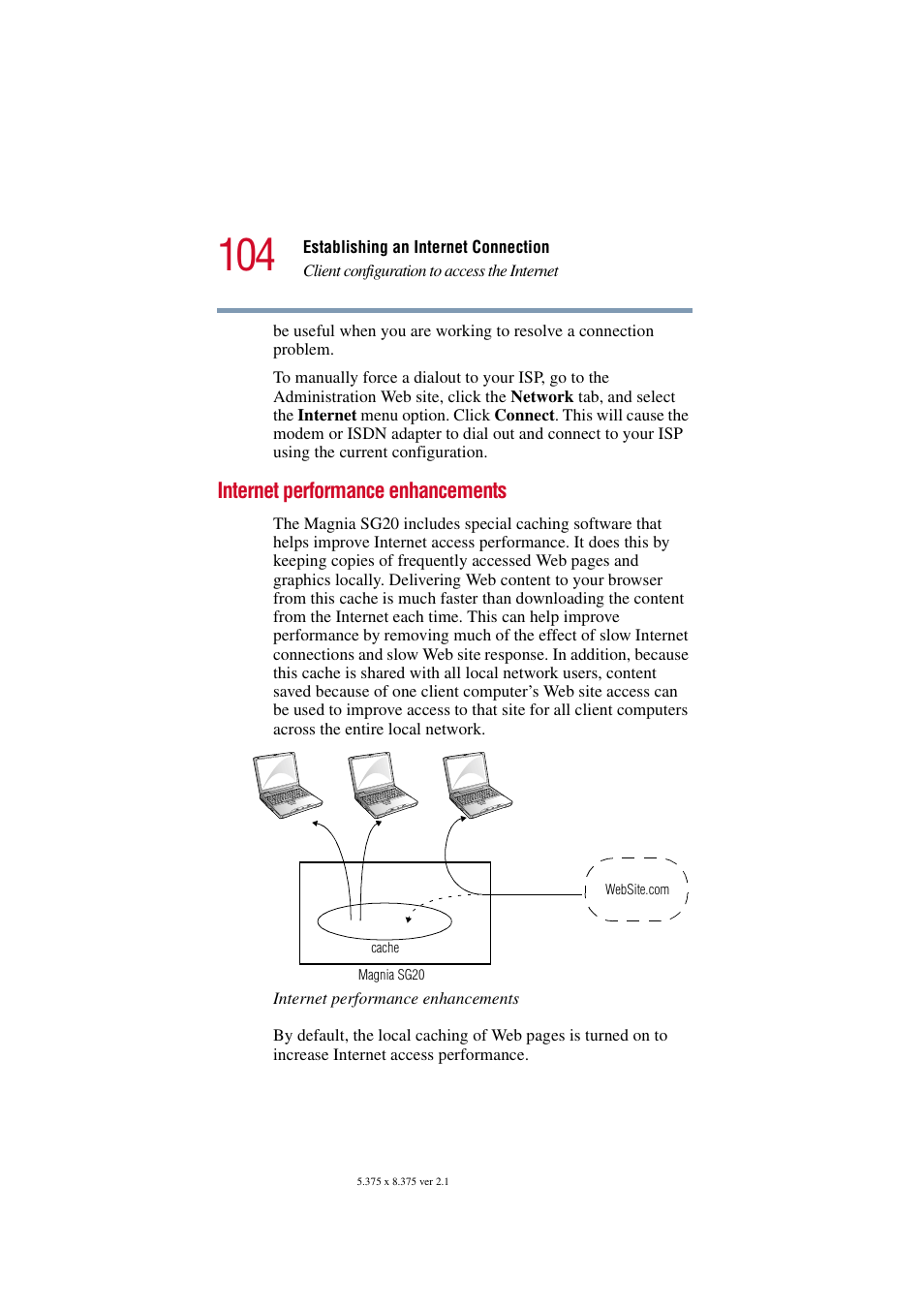 Internet performance enhancements | Toshiba Tekbright 700P User Manual | Page 103 / 305