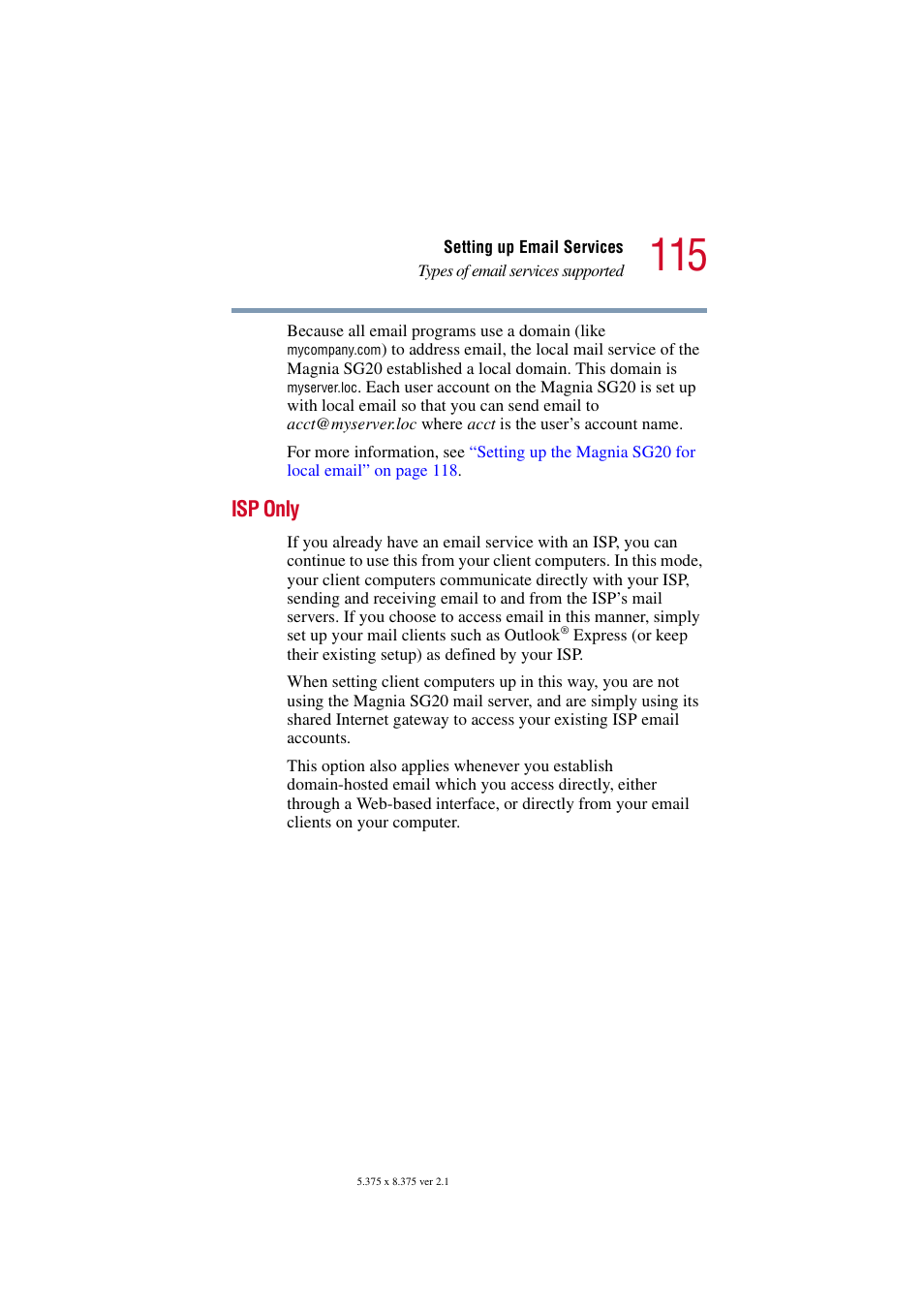 Isp only | Toshiba Tekbright 700P User Manual | Page 113 / 305