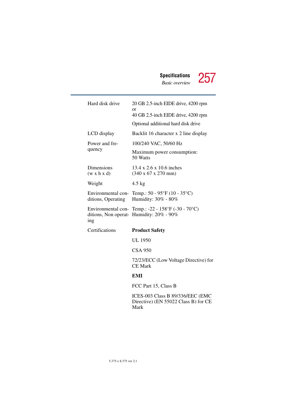 Toshiba Tekbright 700P User Manual | Page 250 / 305