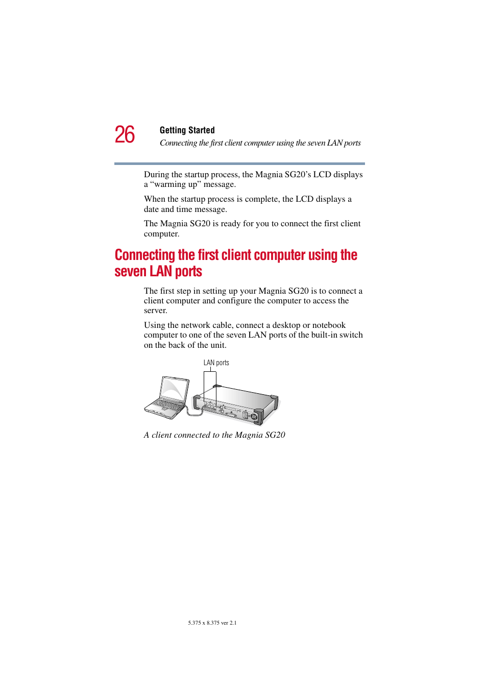 Lan ports | Toshiba Tekbright 700P User Manual | Page 26 / 305