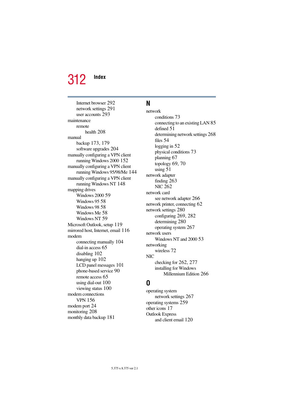 Toshiba Tekbright 700P User Manual | Page 302 / 305
