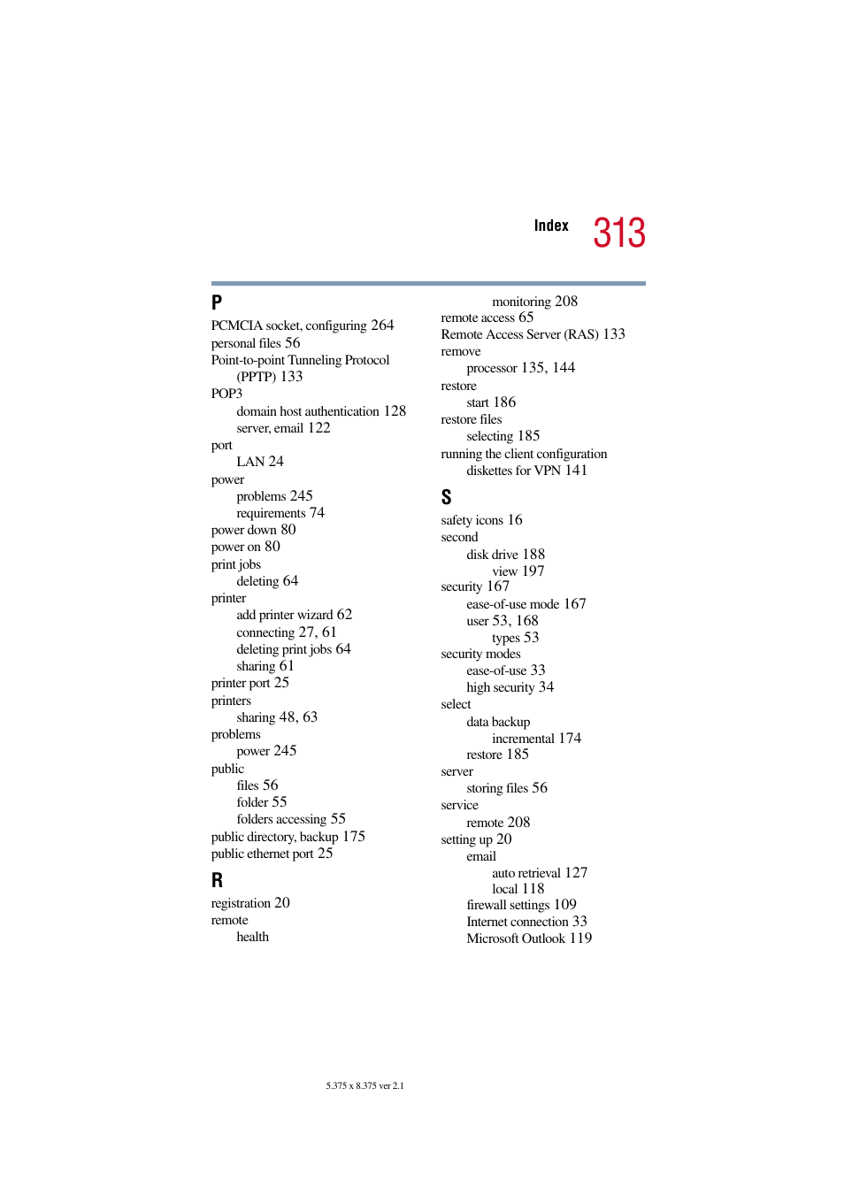 Toshiba Tekbright 700P User Manual | Page 303 / 305