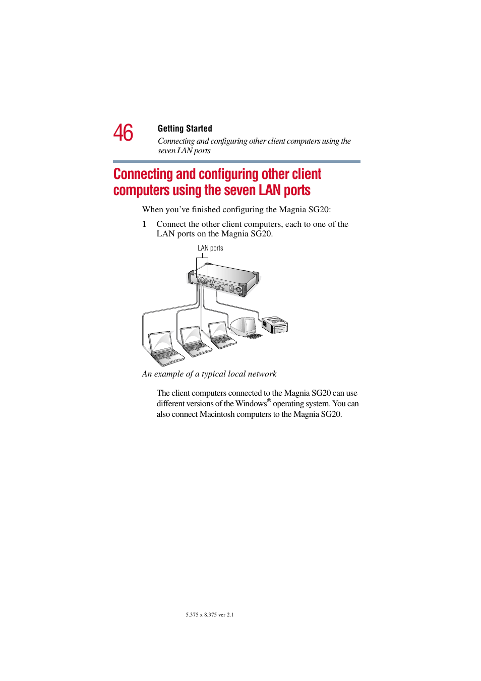 Seven lan ports | Toshiba Tekbright 700P User Manual | Page 46 / 305