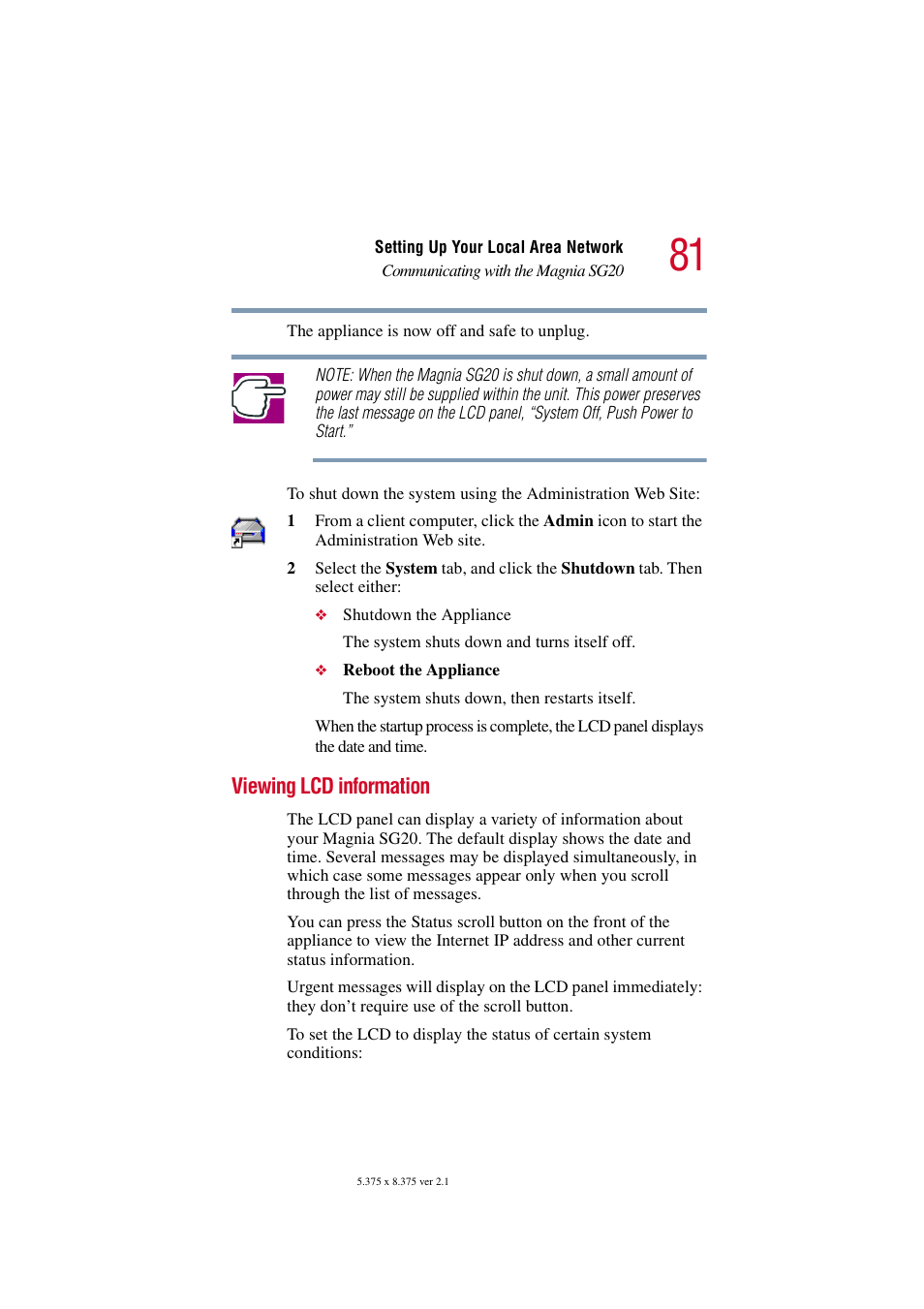 Viewing lcd information | Toshiba Tekbright 700P User Manual | Page 80 / 305