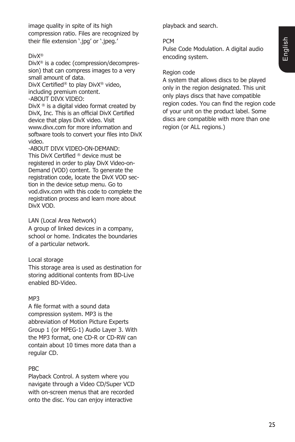 Toshiba BDX2100 User Manual | Page 25 / 44