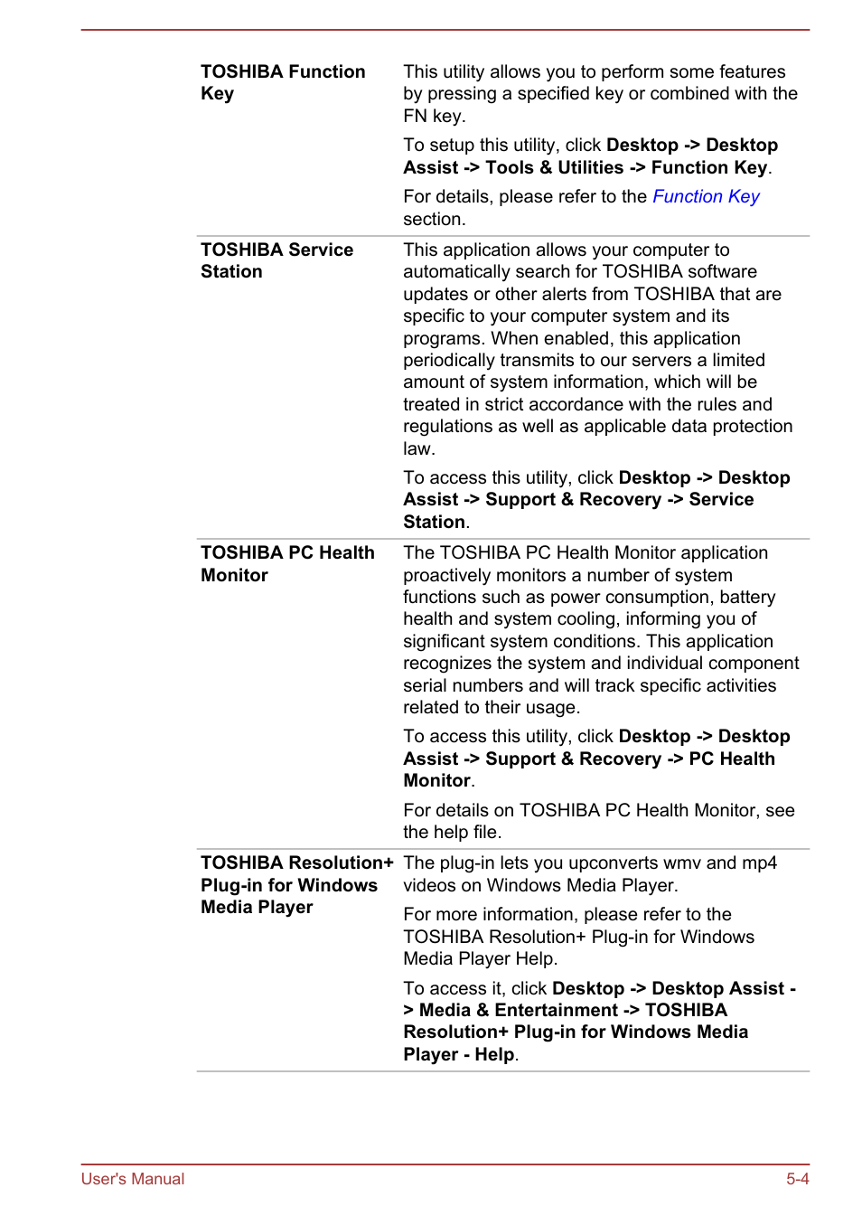 Toshiba Tecra W50-A User Manual | Page 114 / 170