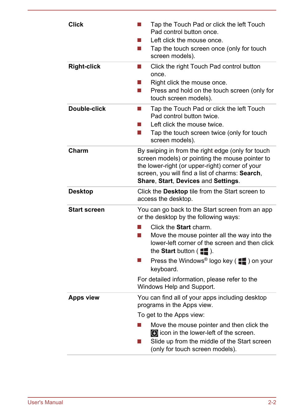 Toshiba Tecra W50-A User Manual | Page 24 / 170