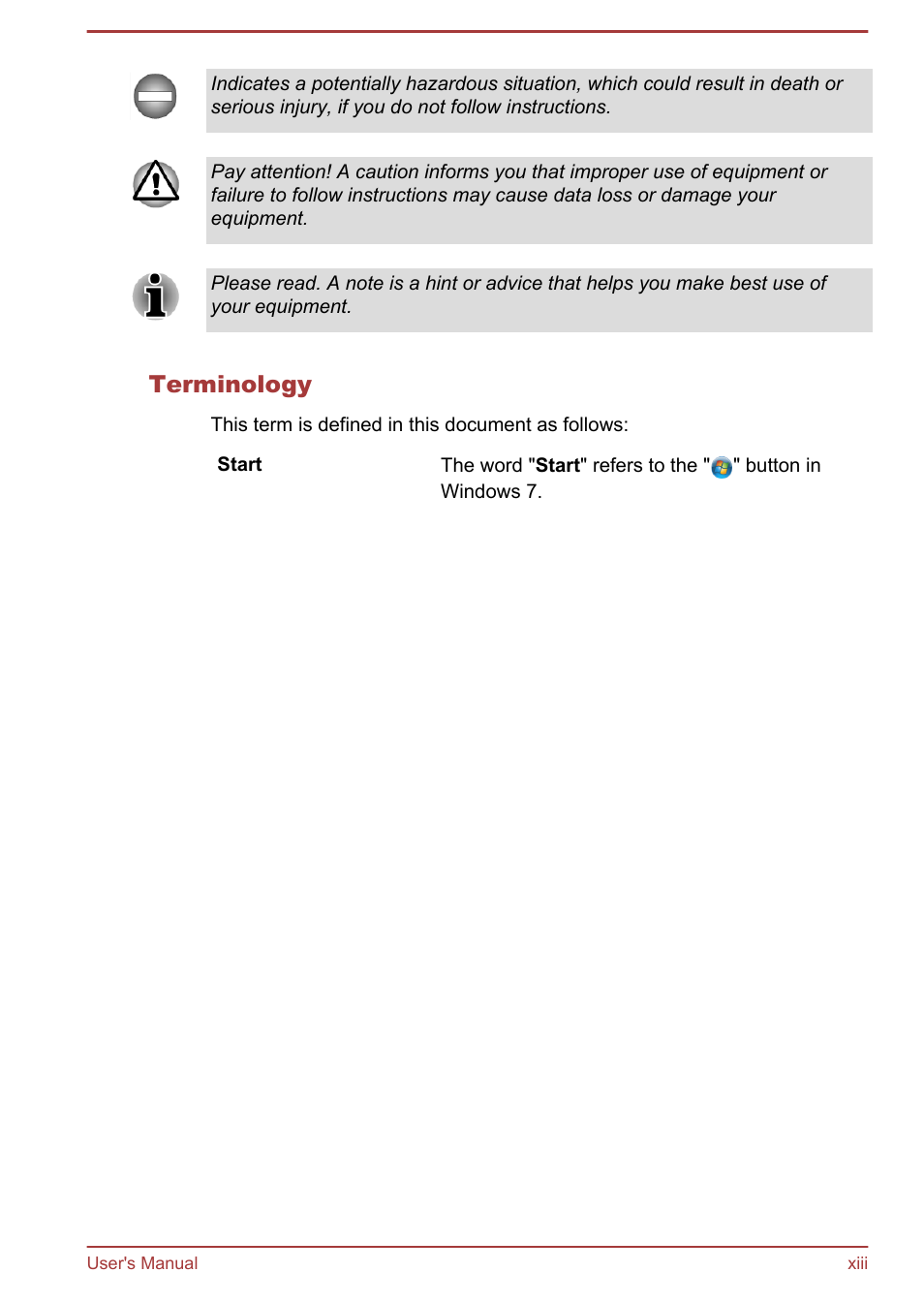 Terminology | Toshiba LX830 User Manual | Page 13 / 131