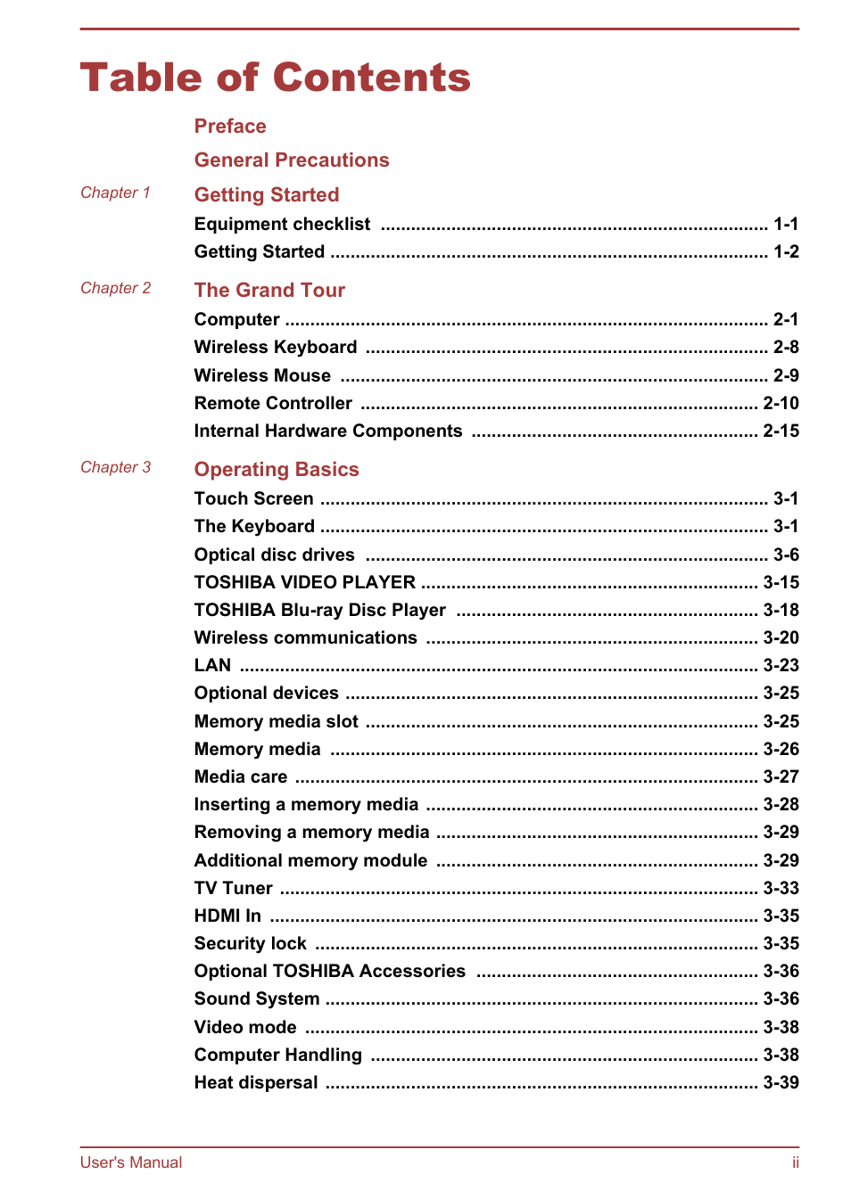 Toshiba LX830 User Manual | Page 2 / 131