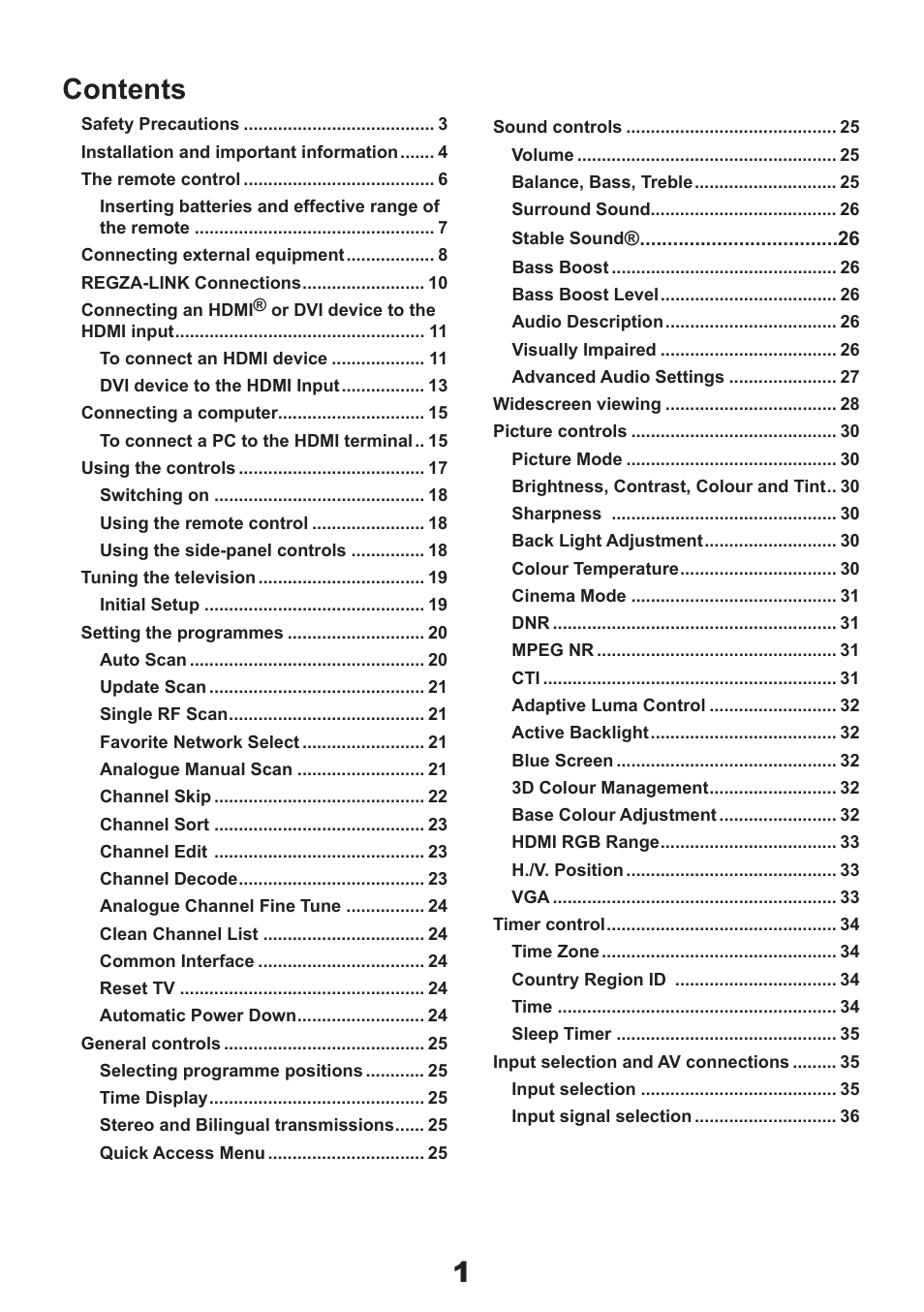 Toshiba CV711 User Manual | Page 2 / 57