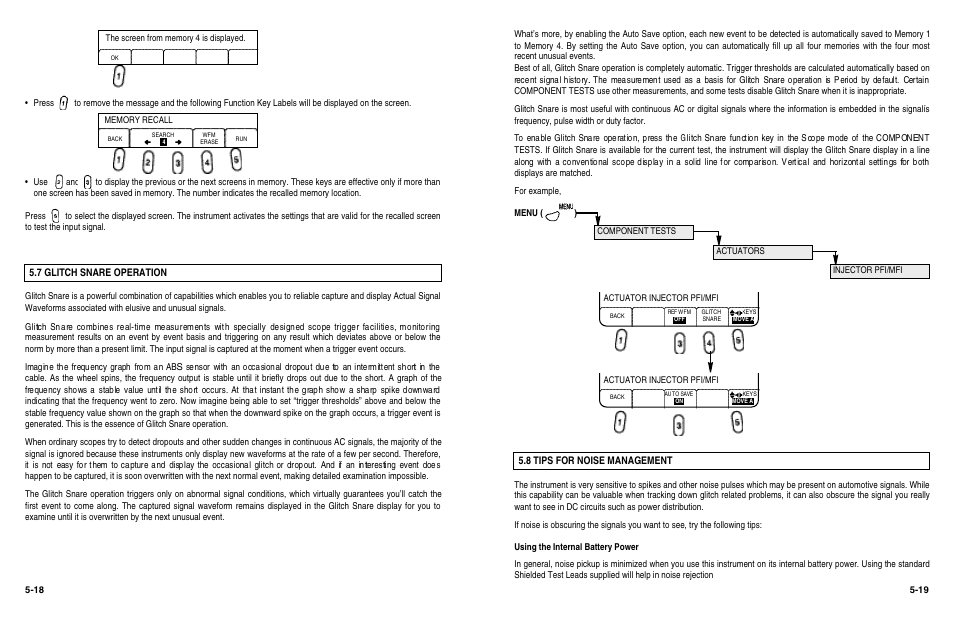 8 tips for noise management, 7 glitch snare operation | KAL EQUIP KAL 3840 User Manual | Page 25 / 68