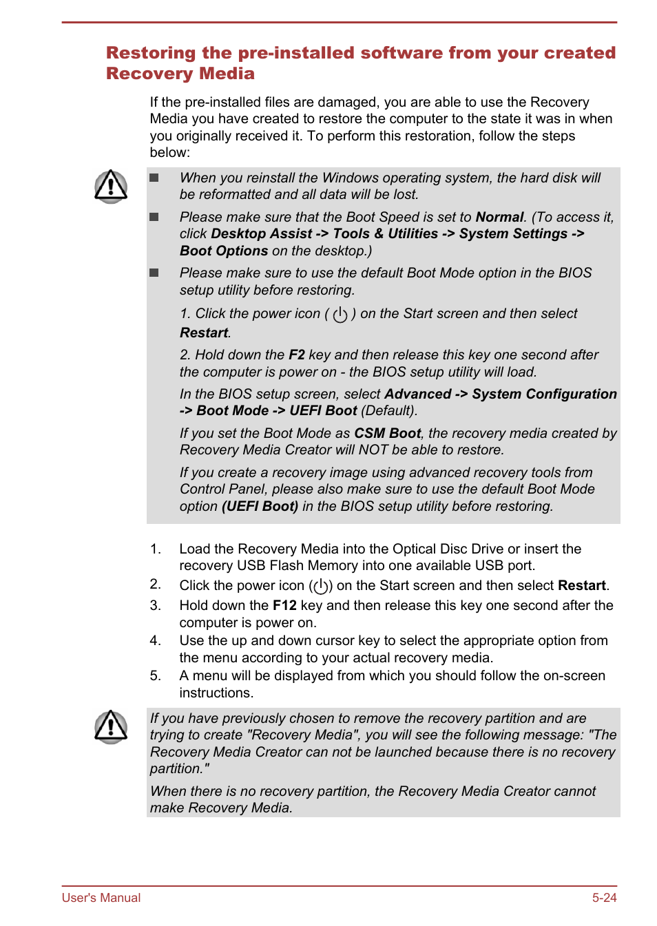 Toshiba Satellite P50-B User Manual | Page 112 / 148