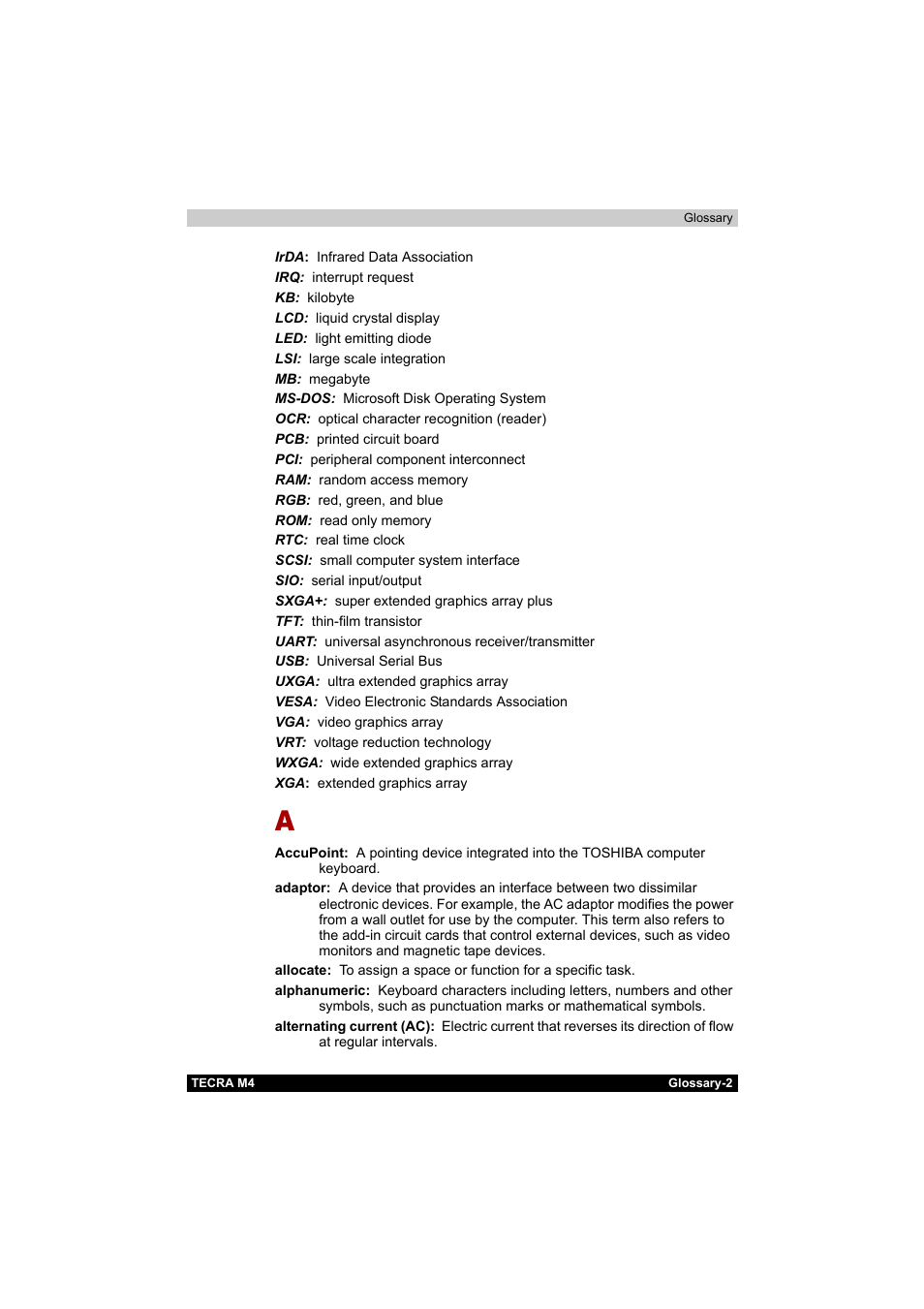 Toshiba Tecra M4 User Manual | Page 221 / 237