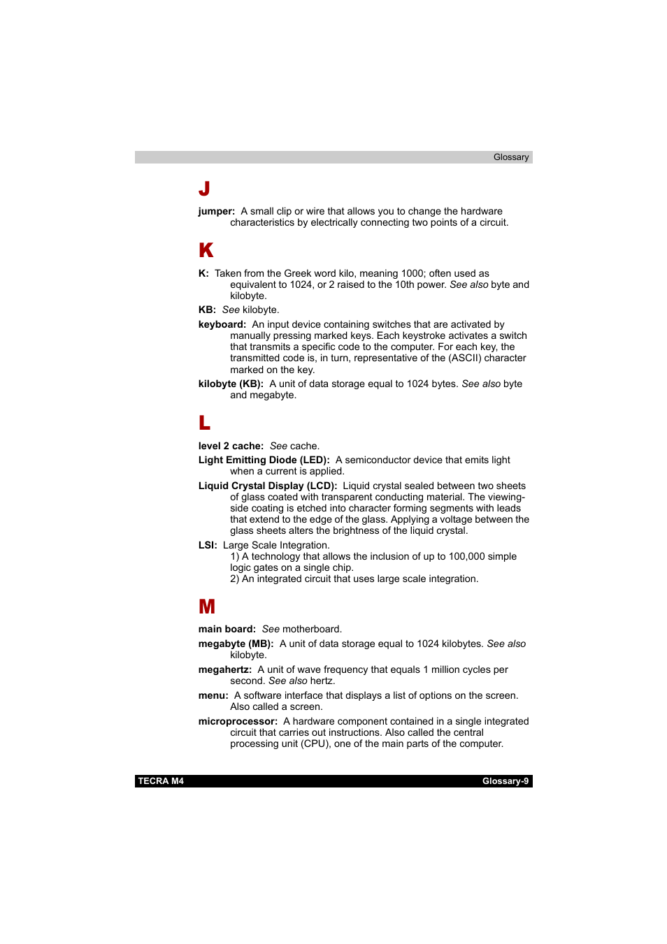 Toshiba Tecra M4 User Manual | Page 228 / 237