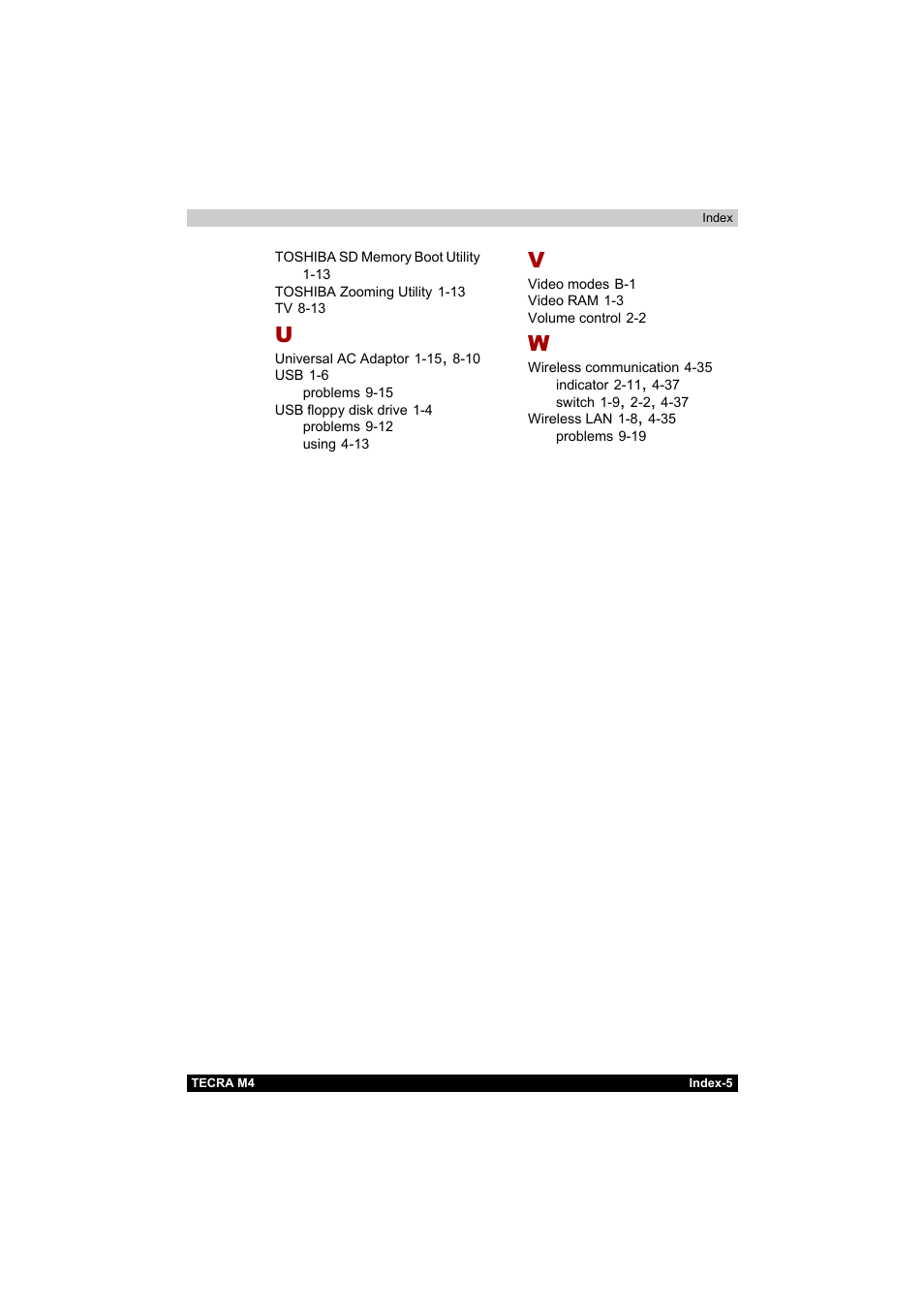 Toshiba Tecra M4 User Manual | Page 237 / 237