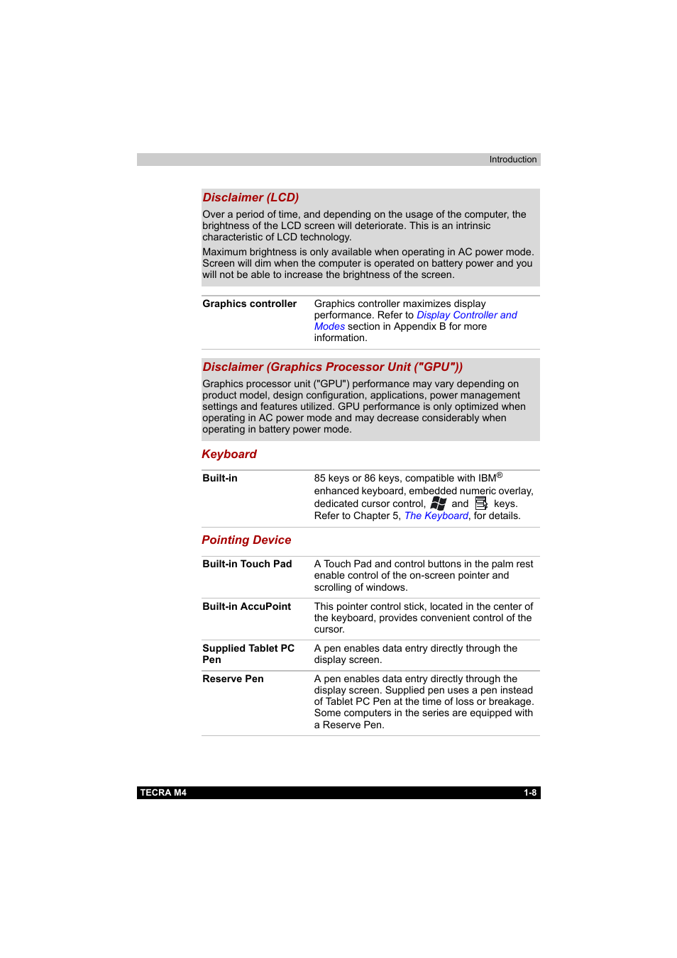 Toshiba Tecra M4 User Manual | Page 25 / 237