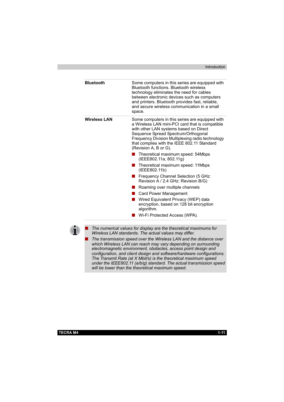 Toshiba Tecra M4 User Manual | Page 28 / 237