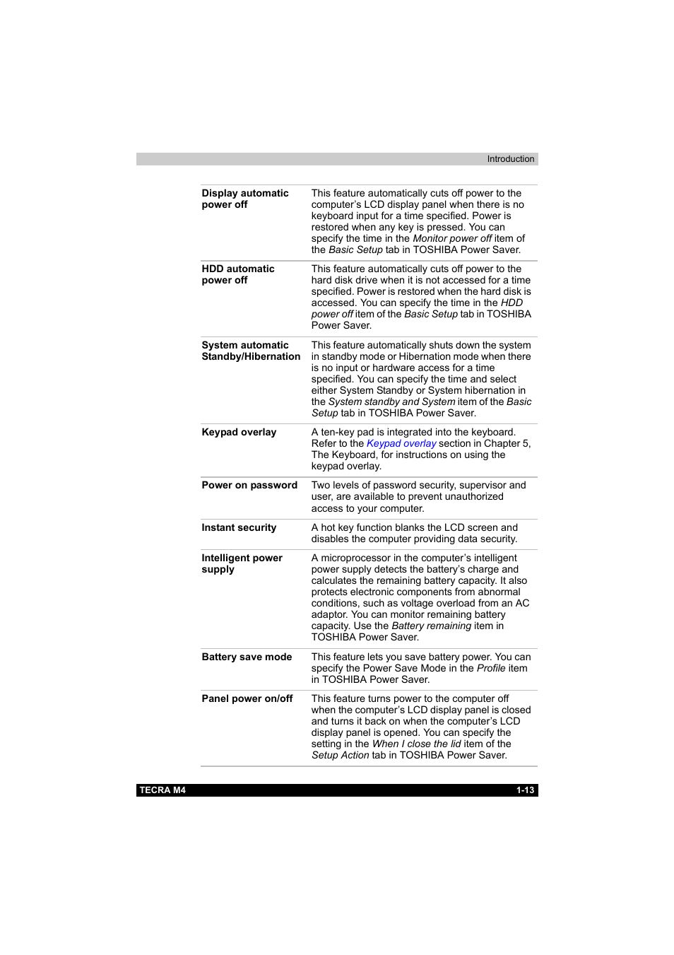 Toshiba Tecra M4 User Manual | Page 30 / 237