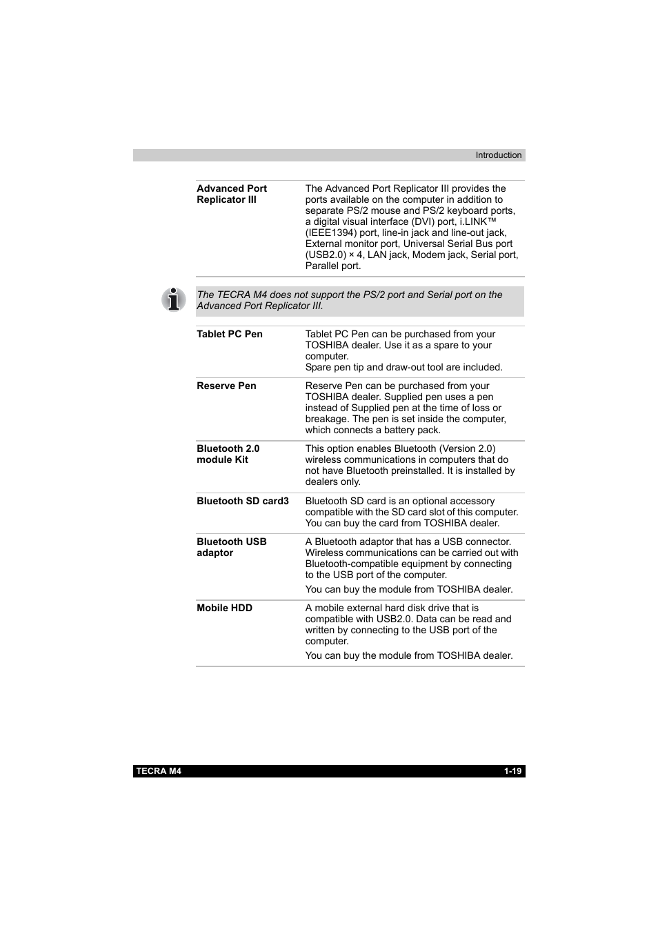 Toshiba Tecra M4 User Manual | Page 36 / 237