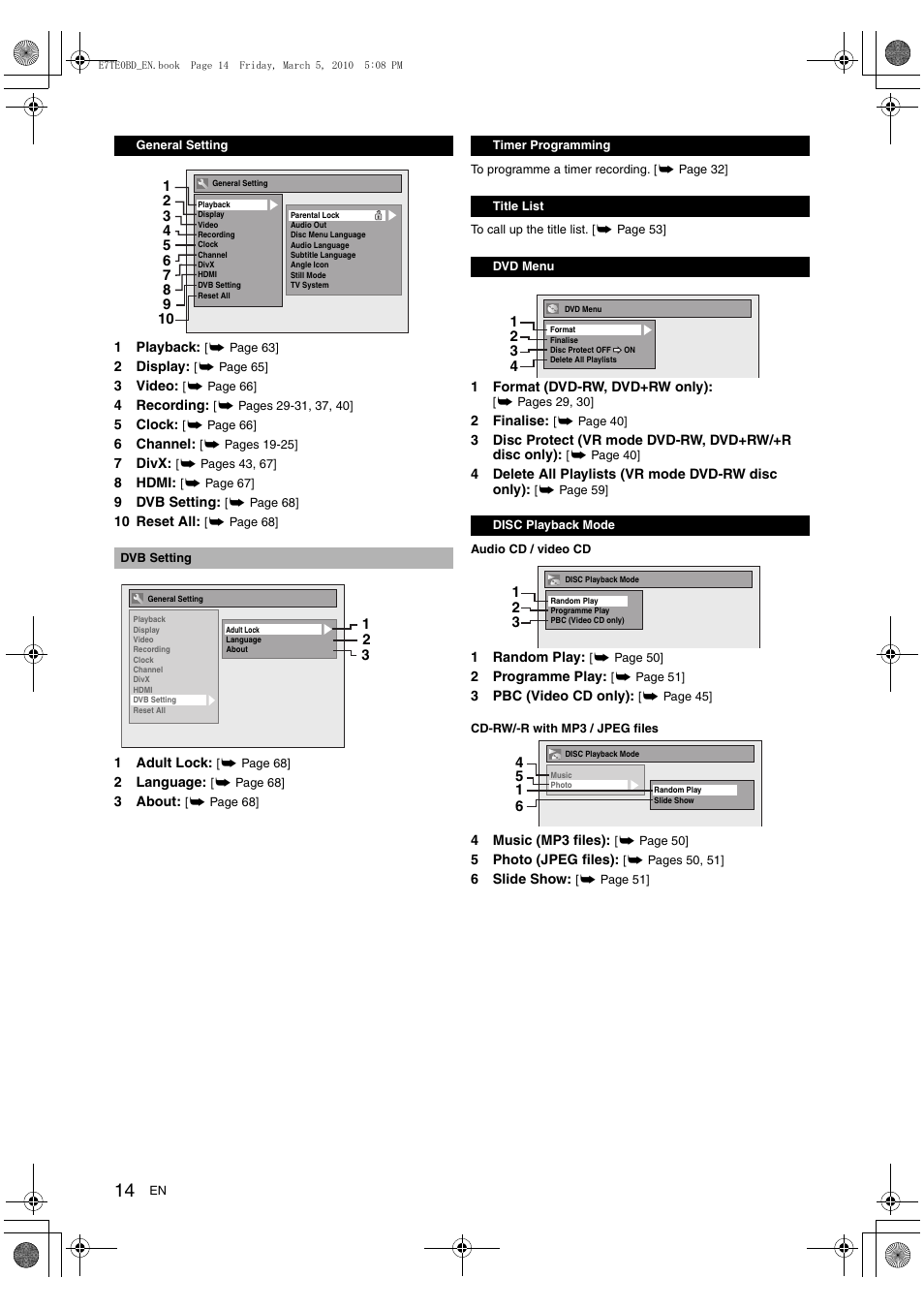 Toshiba DR20 User Manual | Page 14 / 76