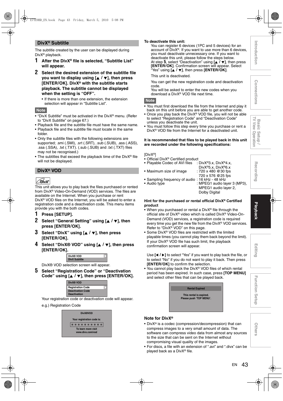 Toshiba DR20 User Manual | Page 43 / 76