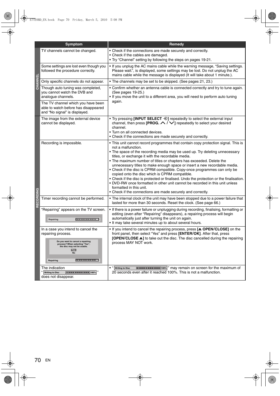 Toshiba DR20 User Manual | Page 70 / 76