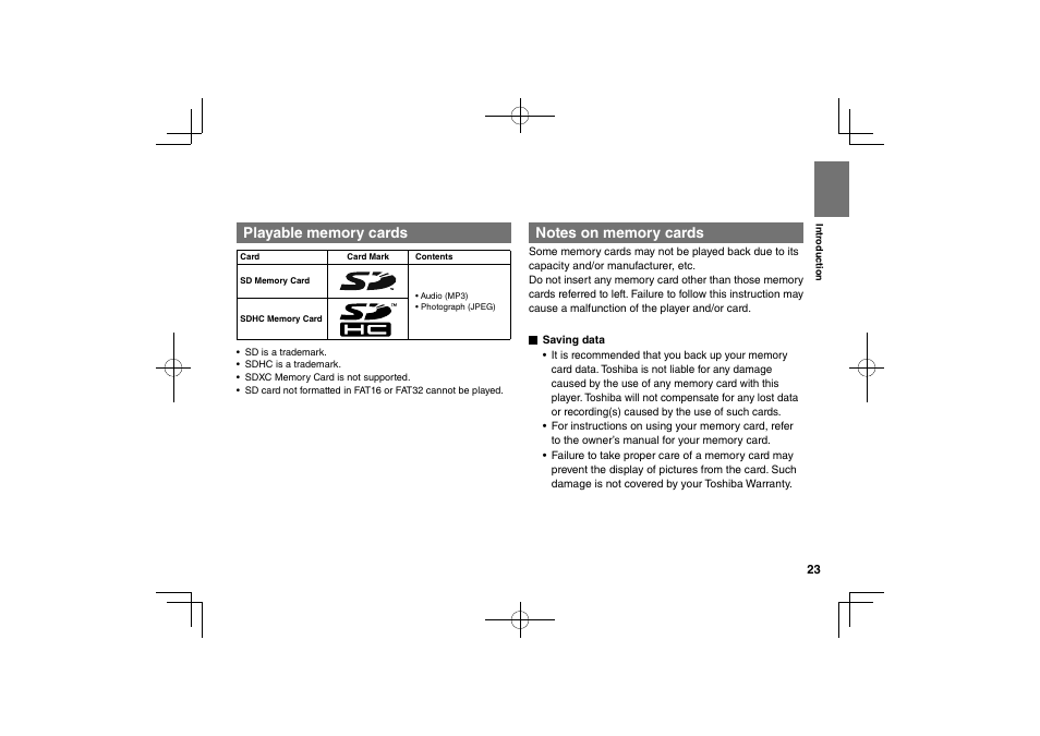 Toshiba SDP75S User Manual | Page 23 / 74