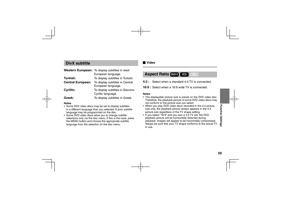 Toshiba SDP75S User Manual | Page 59 / 74