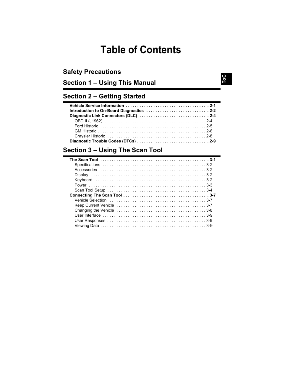 Actron 9640 User Manual | Page 11 / 156