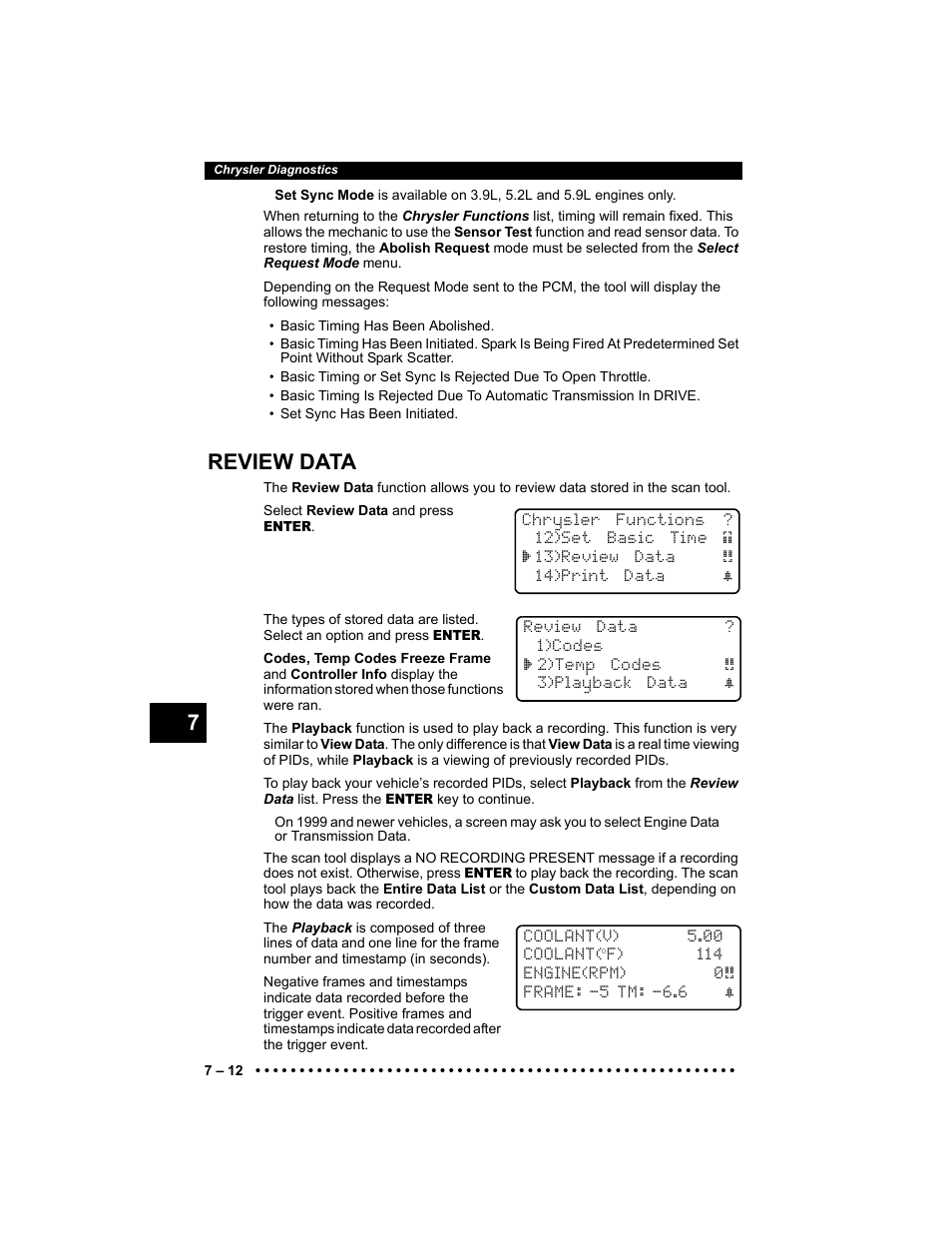 Review data | Actron 9640 User Manual | Page 124 / 156