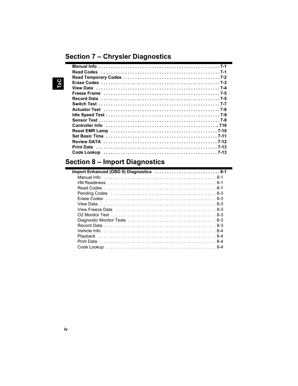 Actron 9640 User Manual | Page 14 / 156