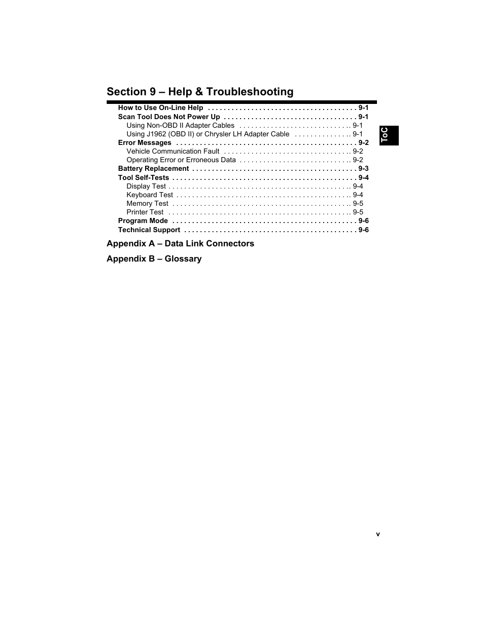 Actron 9640 User Manual | Page 15 / 156