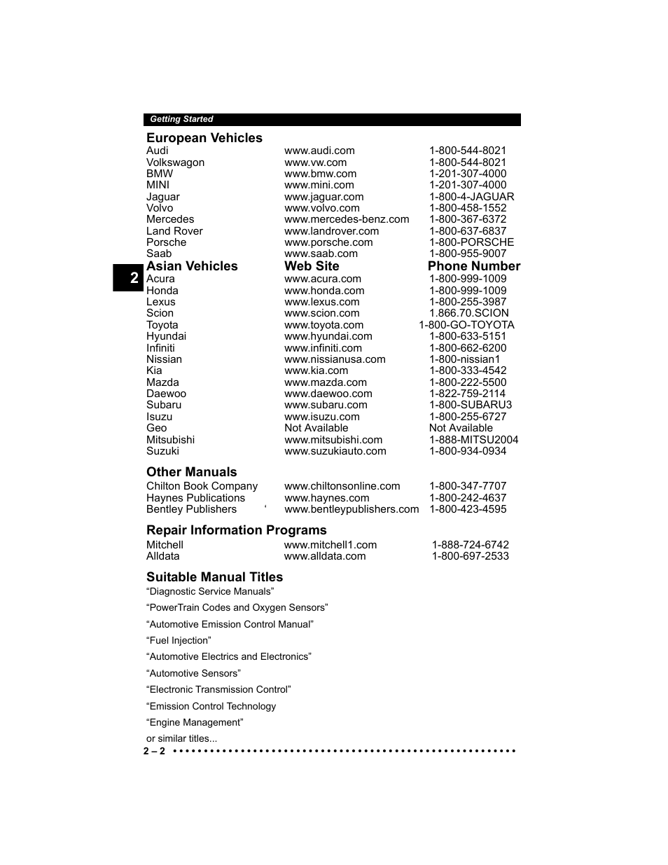 Actron 9640 User Manual | Page 18 / 156