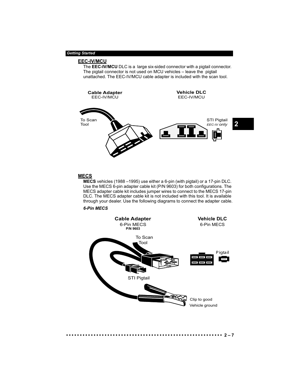 Eec-iv/mcu, Mecs | Actron 9640 User Manual | Page 23 / 156