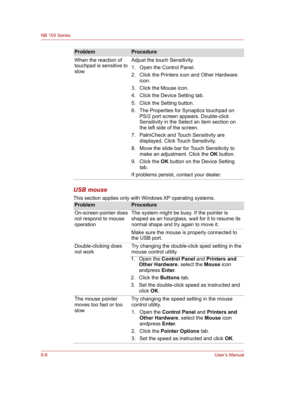 Toshiba NB100 User Manual | Page 94 / 127