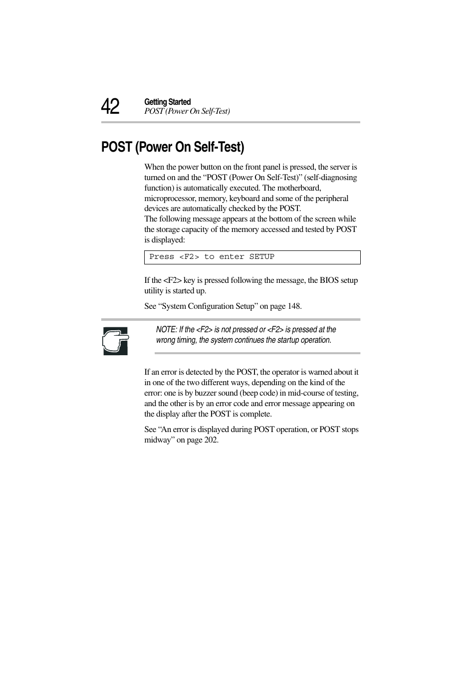 Post (power on self-test) | Toshiba Magnia 3310 User Manual | Page 61 / 257