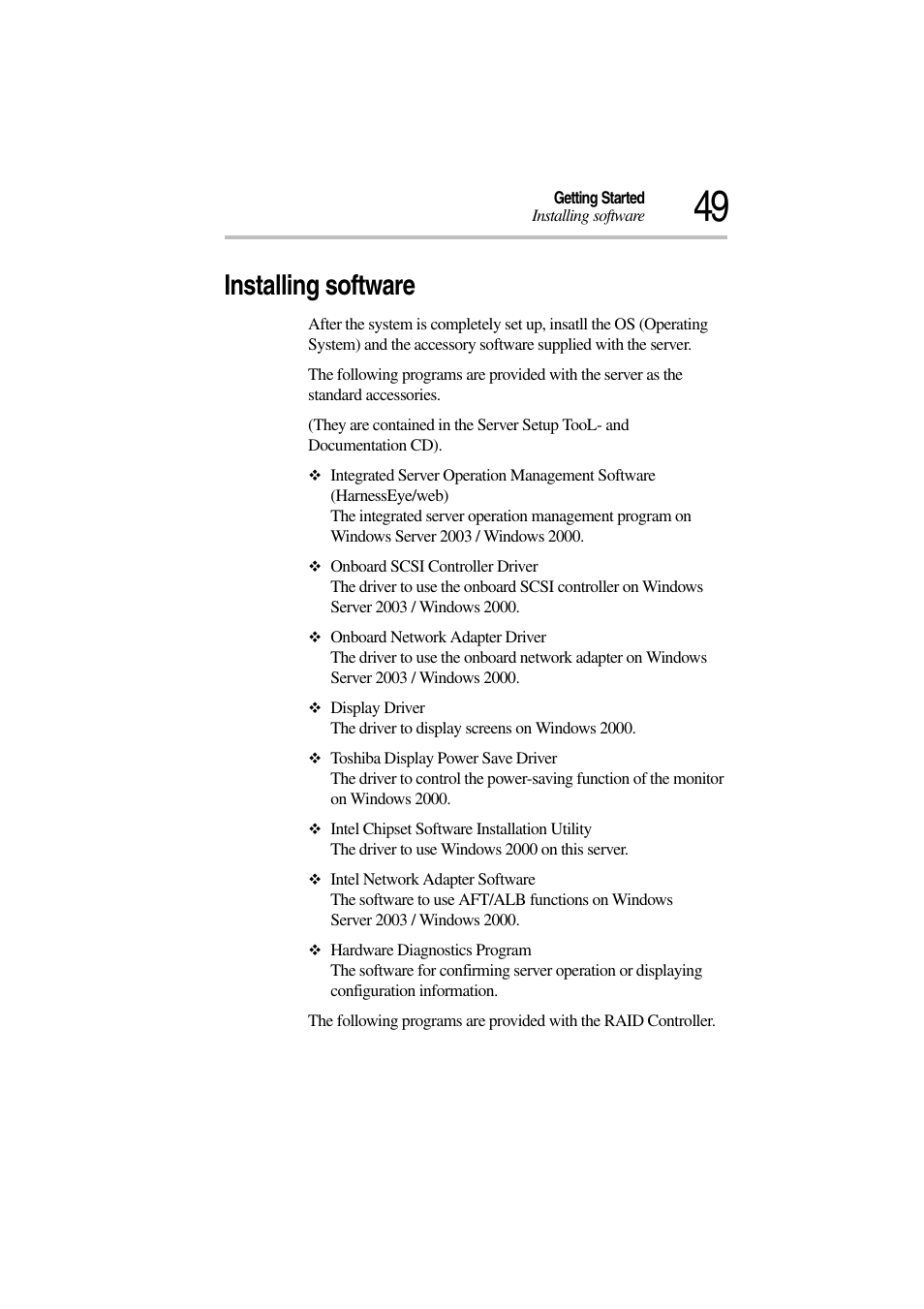 Installing software | Toshiba Magnia 3310 User Manual | Page 68 / 257