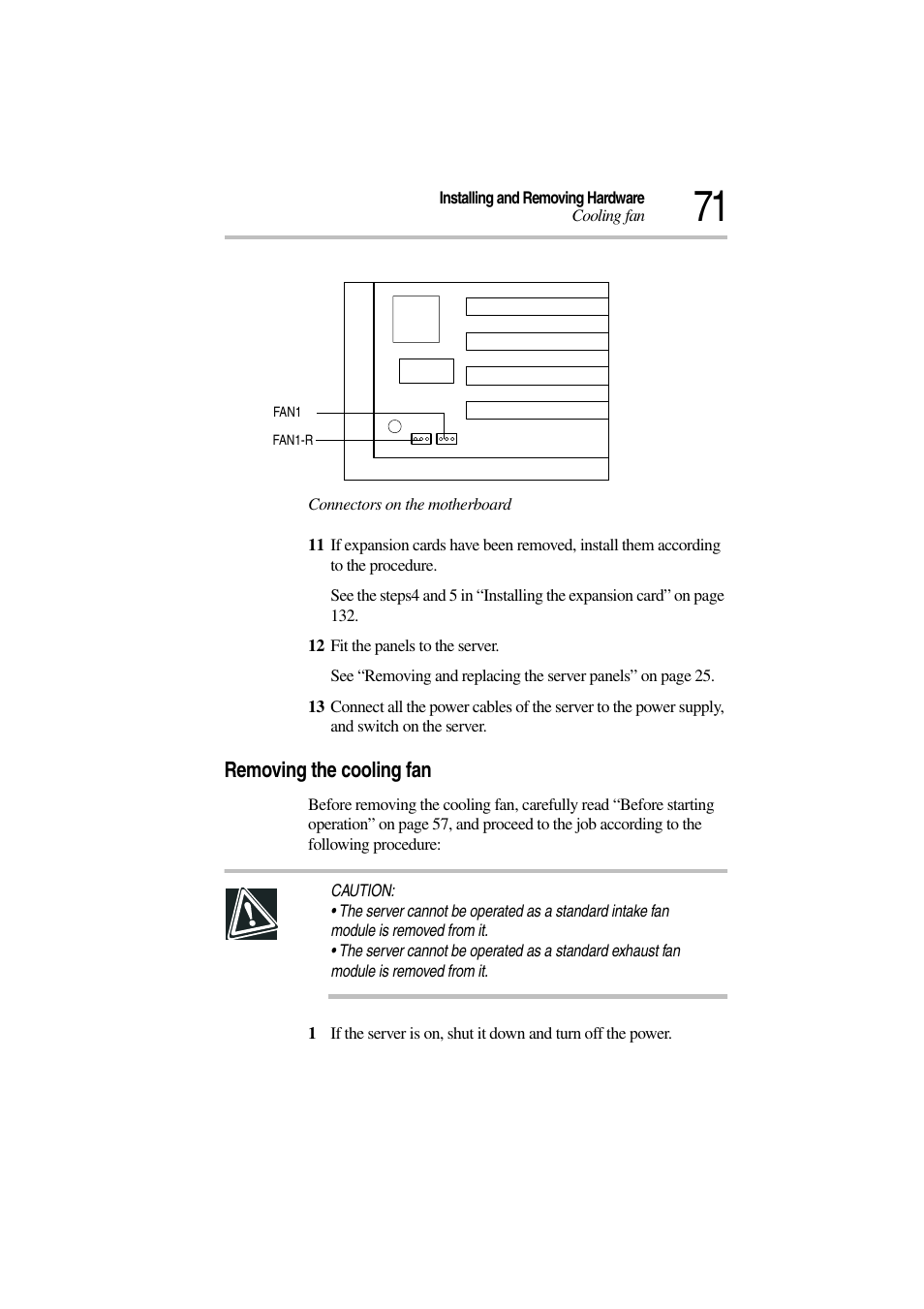 Removing the cooling fan | Toshiba Magnia 3310 User Manual | Page 89 / 257