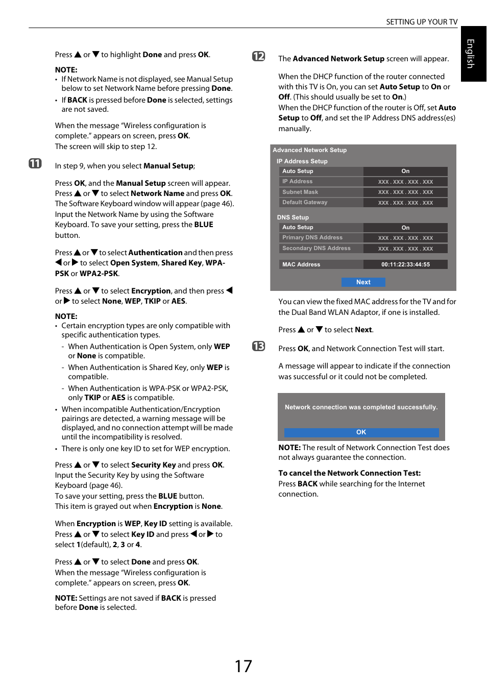 Engl ish | Toshiba VL963 User Manual | Page 17 / 92